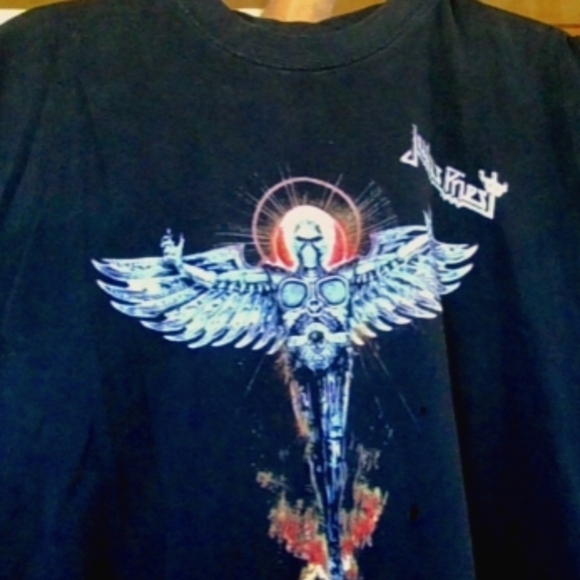 Judas Priest Angel of Retribution XL Merch T-Shirt Distressed - Picture 2 of 2